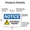 Signmission Electrical Hazard OSHA Notice Sign, Plastic, 14in W x 10in L, 2PK OS-2PACK-NS-P-1014-L-11651 - alternate 6